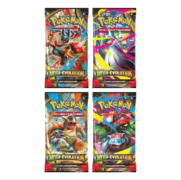 ARSET DE 4 BOOSTERS ME1- MEGA EVOLUTION