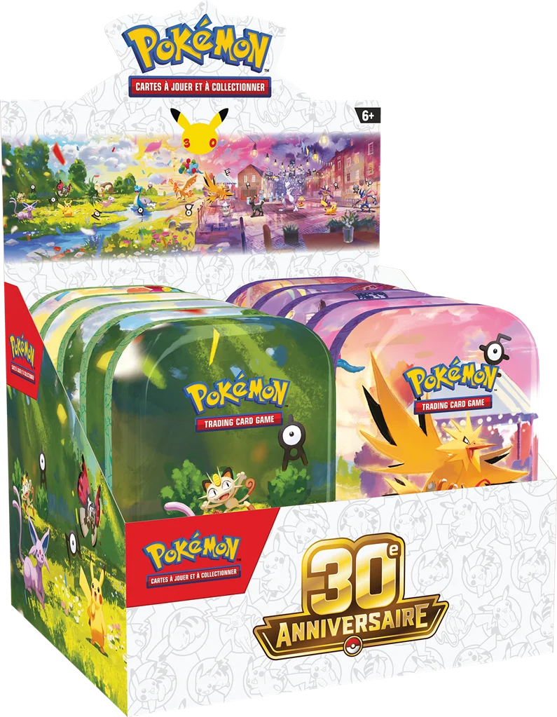 DISPLAY 10 MINI-TIN 30 ANS